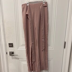 Pink Maxi Pencil Trousers